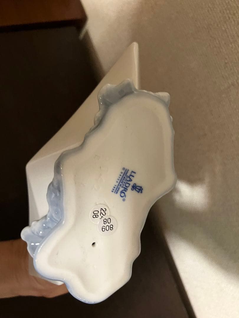 【むー】LLADRO / リヤドロ　犬　「お舟に乗って」