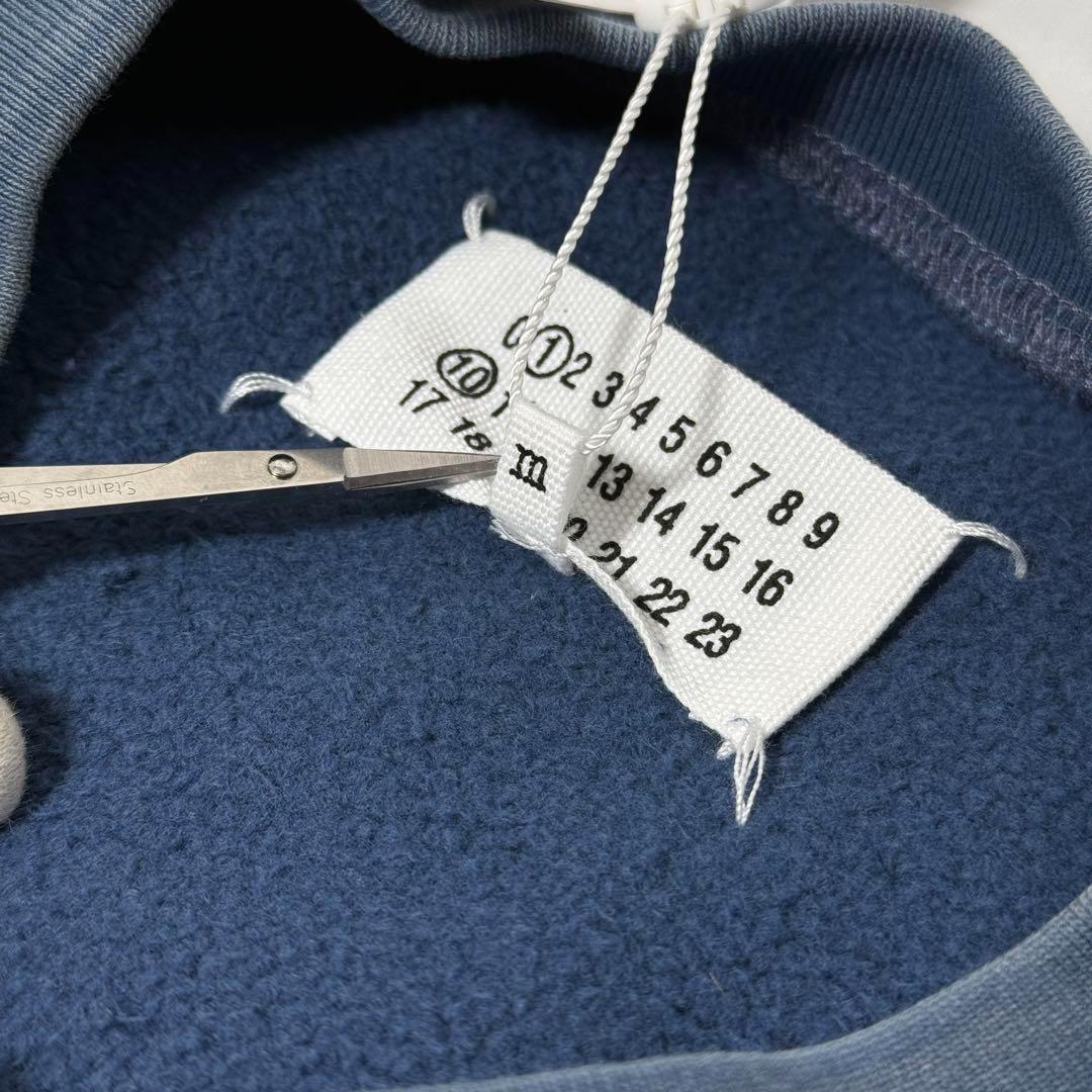 【定価14万】Maison Margiela クロップド スウェット ブルー M