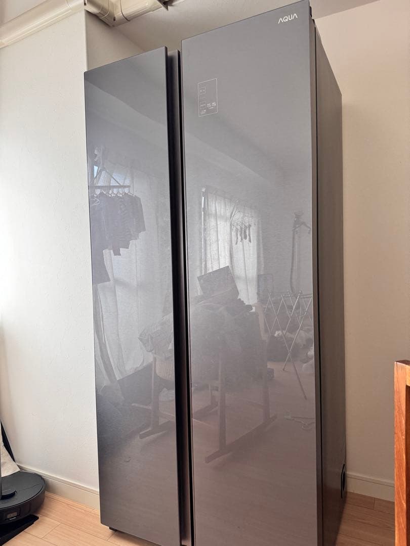 【送料込み美品】AQUA 冷蔵庫 AQR-SBS48P (DS) 2024年製