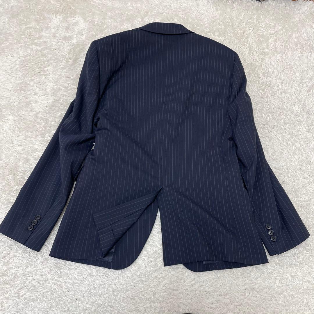 【新品　タグ付き】青山 セットアップ スーツ ウォッシュブル YA5 ネイビー