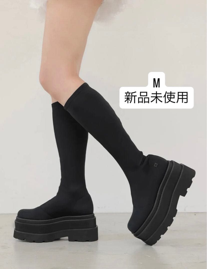 saya　Darich ウルトラストレッチフラットブーツ　Mサイズ