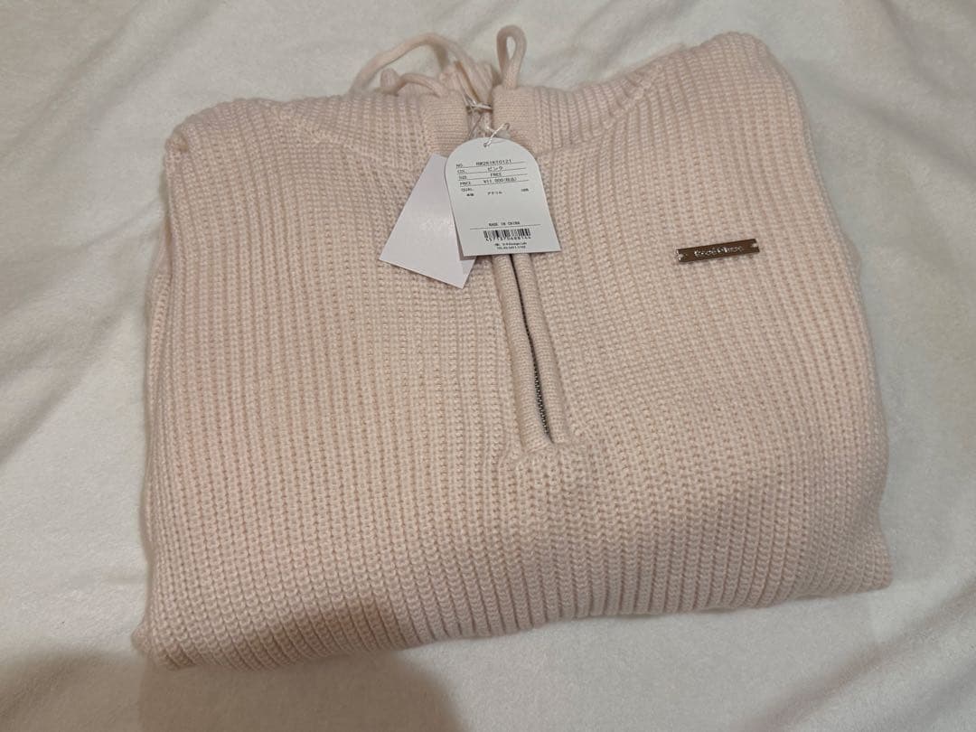 トップス rosemuse Over sized half zip hoodie