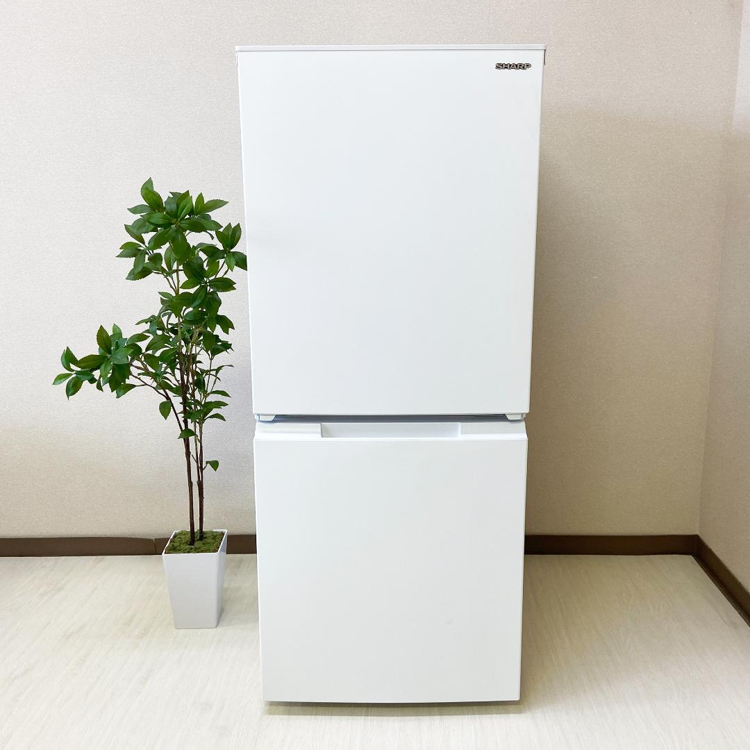 SHARP 2ドア 冷蔵庫 一人暮らし152L 2023年製 SJ-D15P-W