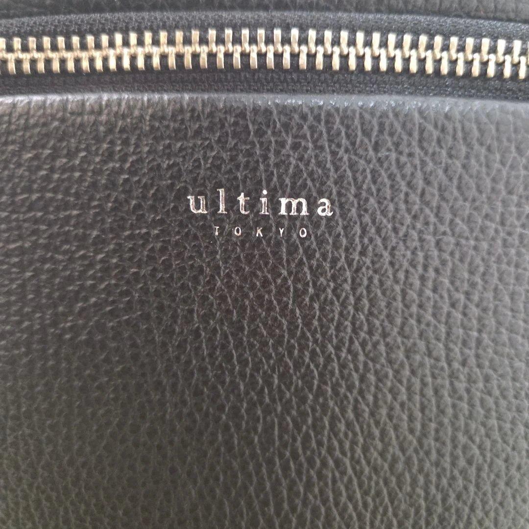 未使用近い ウルティマトーキョー リュック　レザー シボ革 ブラック A4可