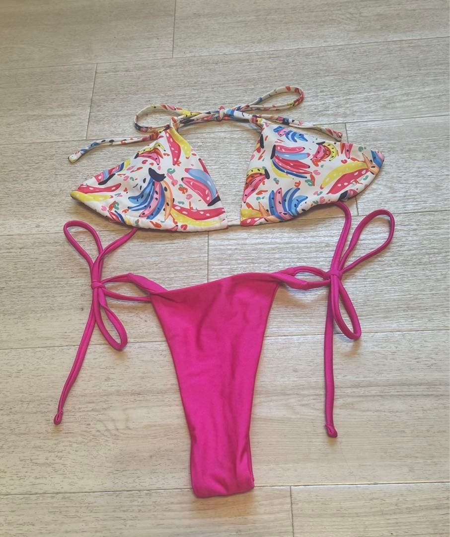 バナナ柄セパレート水着・ビキニ