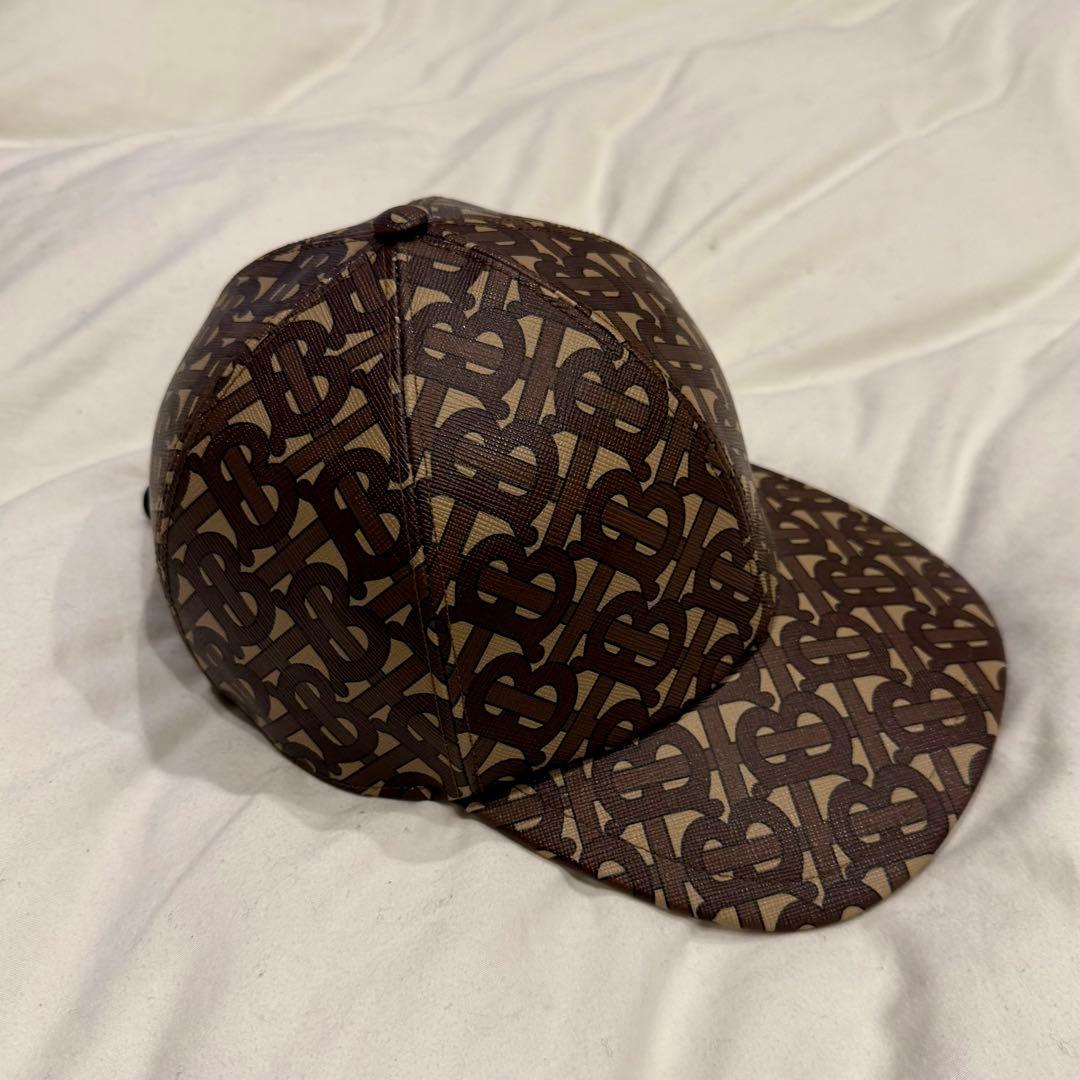 バーバリー モノグラムプリント ベースボールキャ ップ