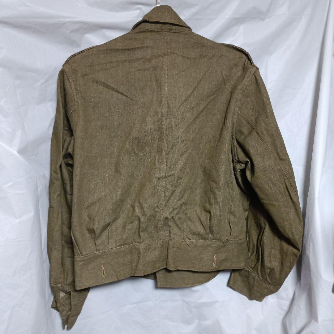 WW2ロット1945年製イギリス軍グリーンデニムジャケット　バトルドレス