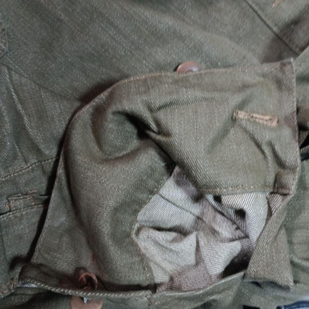 WW2ロット1945年製イギリス軍グリーンデニムジャケット　バトルドレス