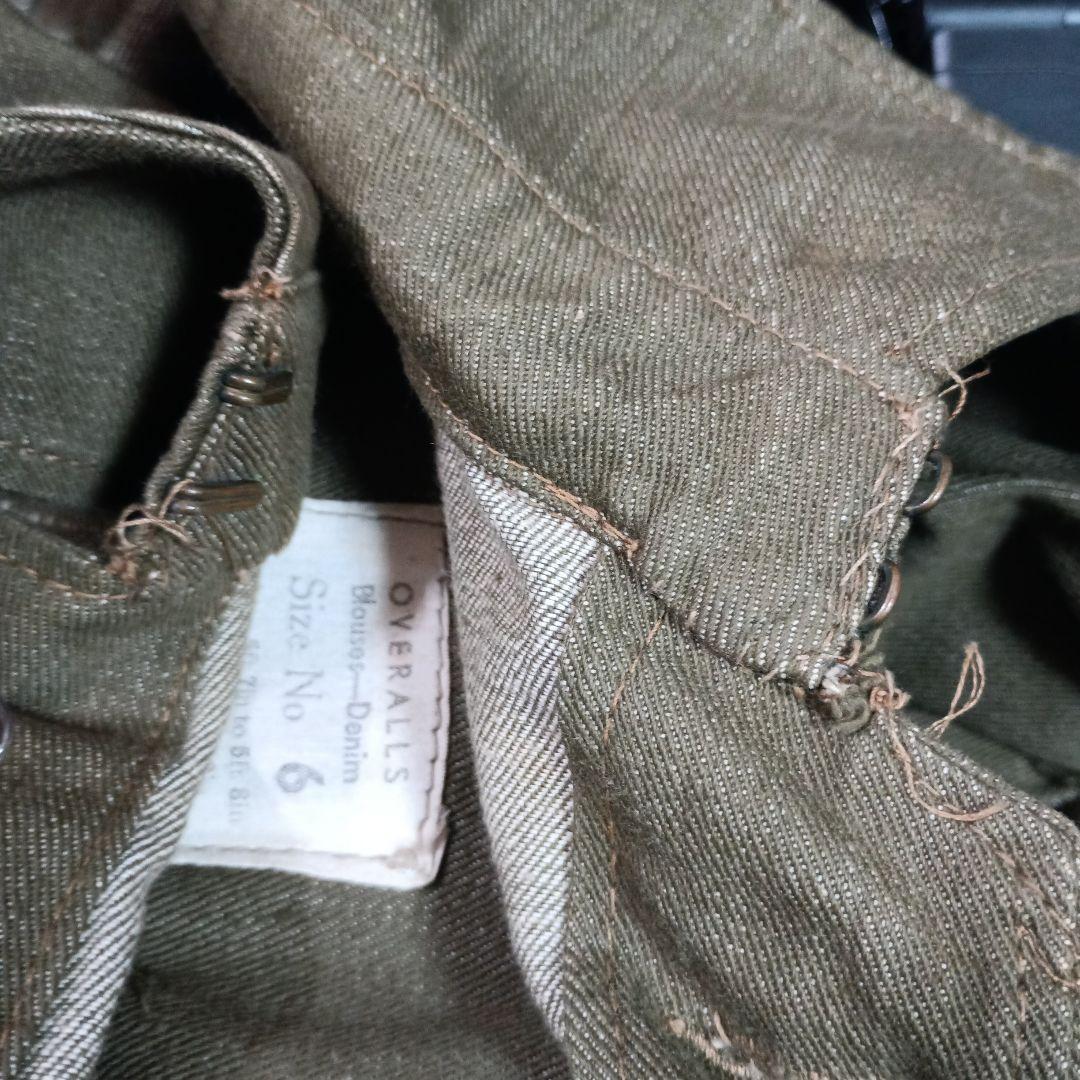 WW2ロット1945年製イギリス軍グリーンデニムジャケット　バトルドレス