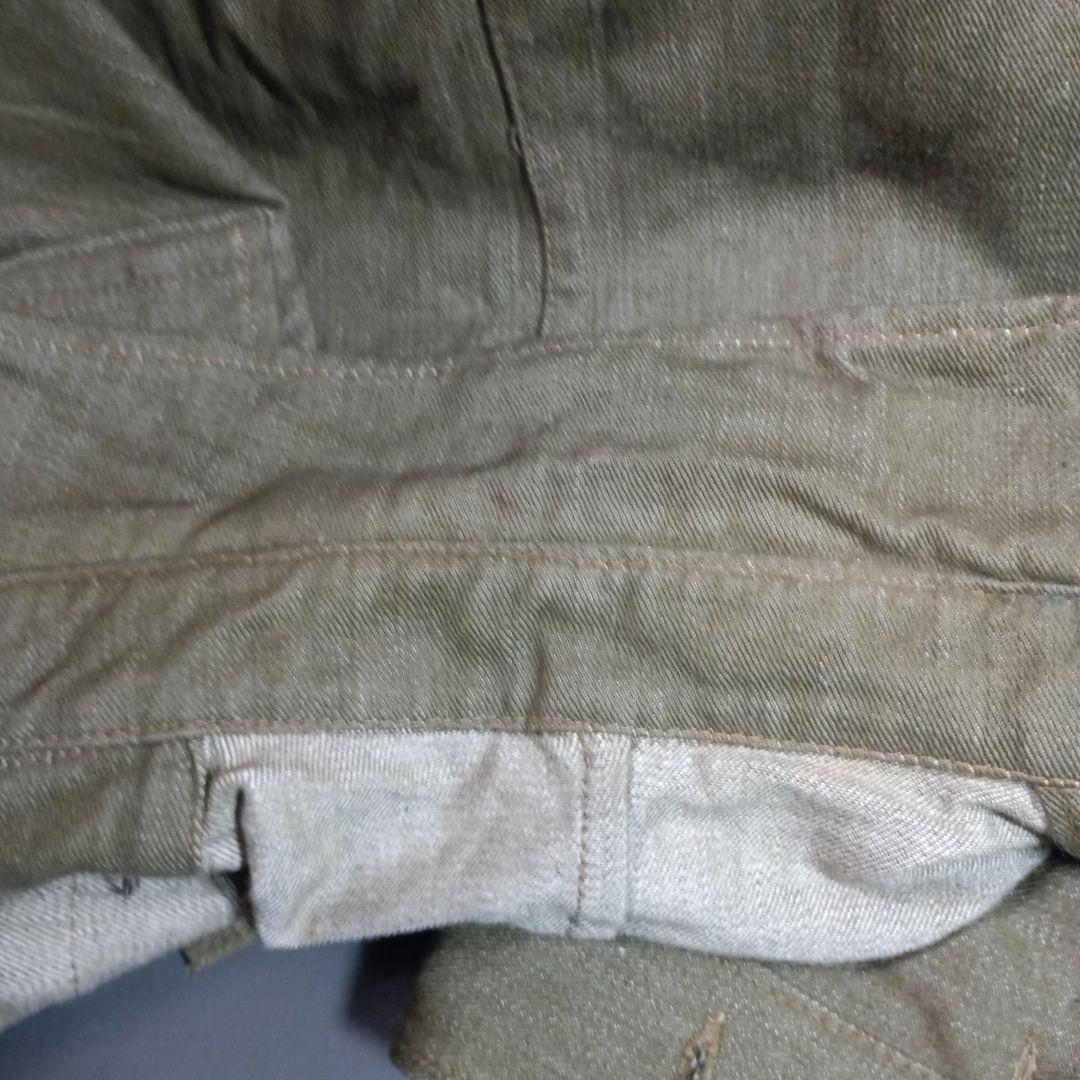 WW2ロット1945年製イギリス軍グリーンデニムジャケット　バトルドレス