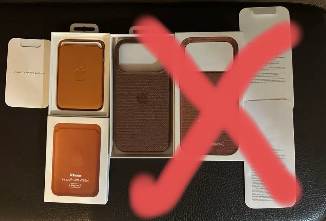 iPhone17pro テックウーブンケース&ファインウーブンウォレット　純正