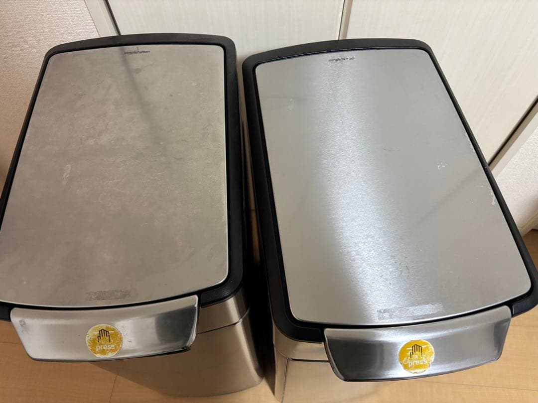 シンプルヒューマン　ステンレス製ゴミ箱一個のみ