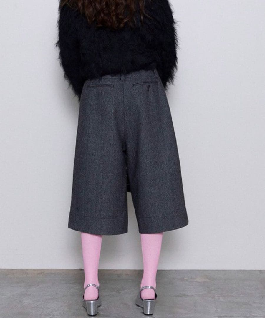 パンツ MAISON SPECIAL Wool Wide Shorts