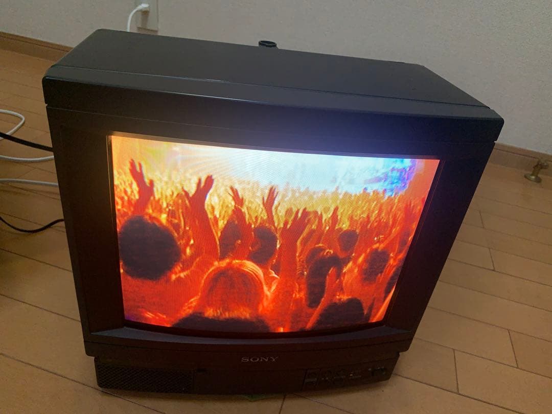 【昭和レトロ】ソニー　ブラウン管　14型カラーテレビ 87年製