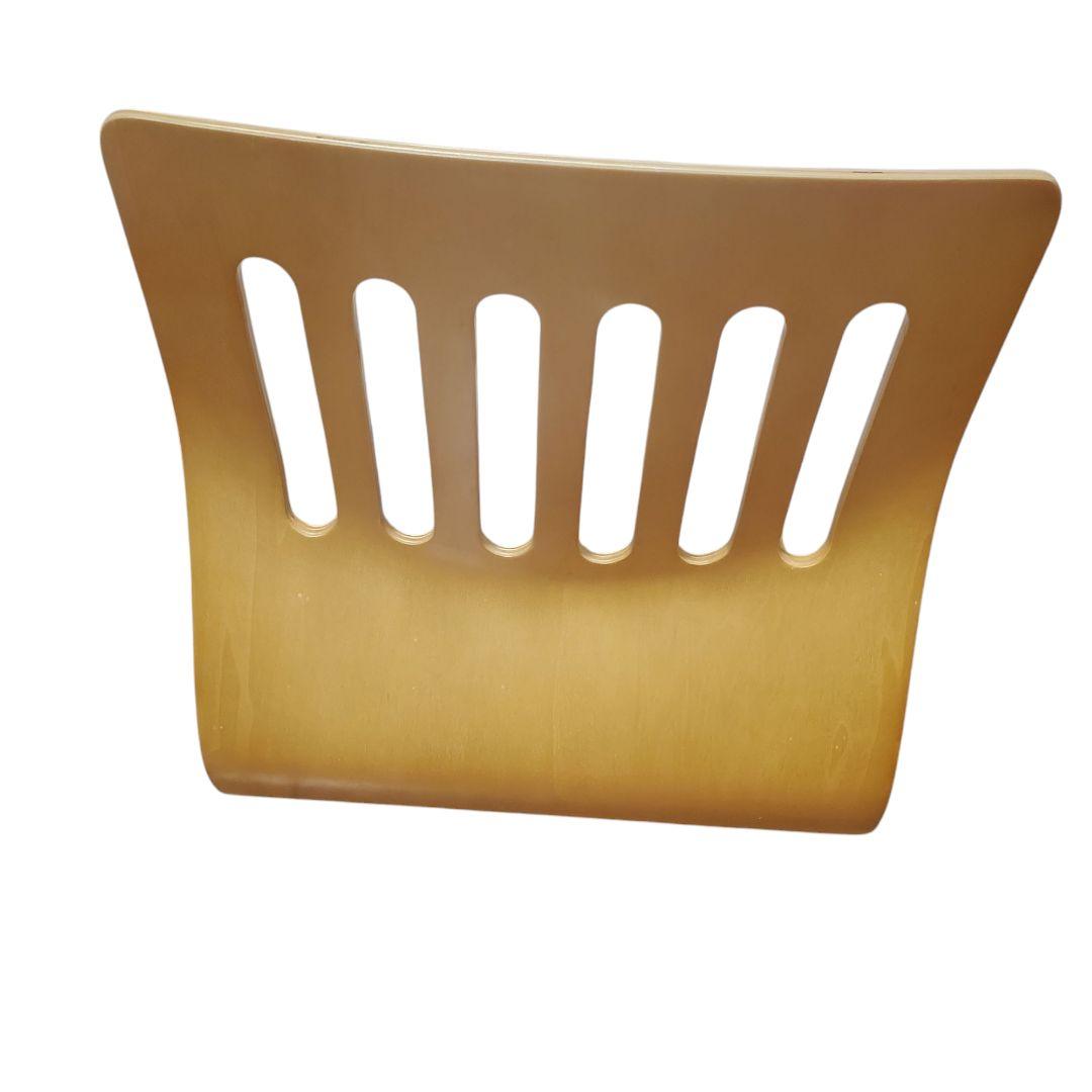 不二貿易　ナチュラルクッション付き　座椅子　5脚セット 幅39.5cm　木製