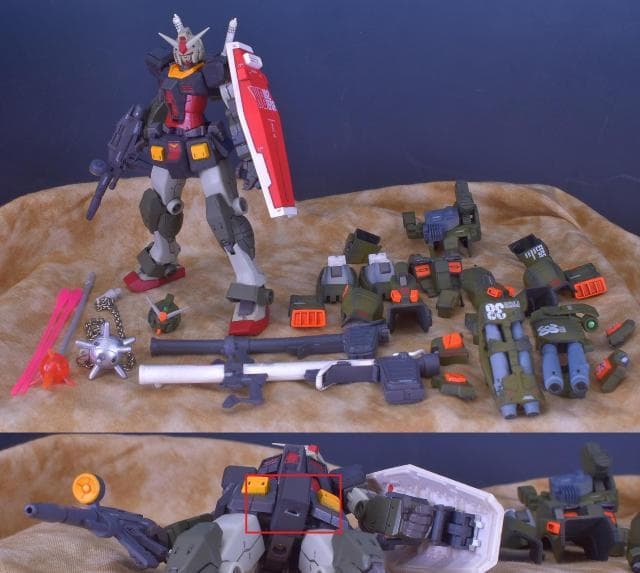 ト*ス様 改造品 スペシャルクリエイティブモデル フルアーマーガンダム(リアルタ