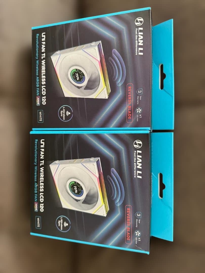 PC用ファン・クーラー Lian Li UNIFAN TL WIRELESS LCD 120 White