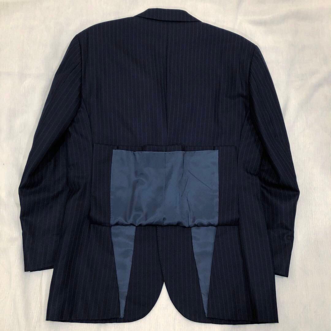 ラルフローレン ネイビースーツ ストライプ セットアップ 80s オールド 古着