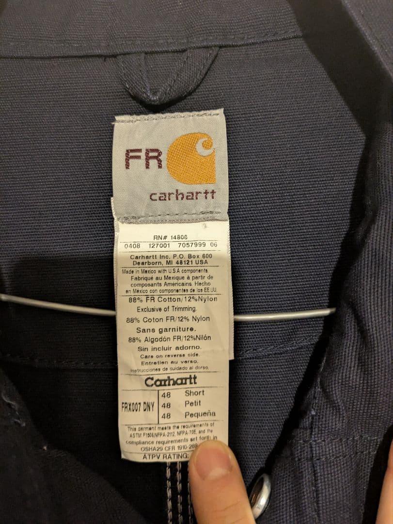 Carhartt FR200T つなぎ 48 Short メキシコ USA