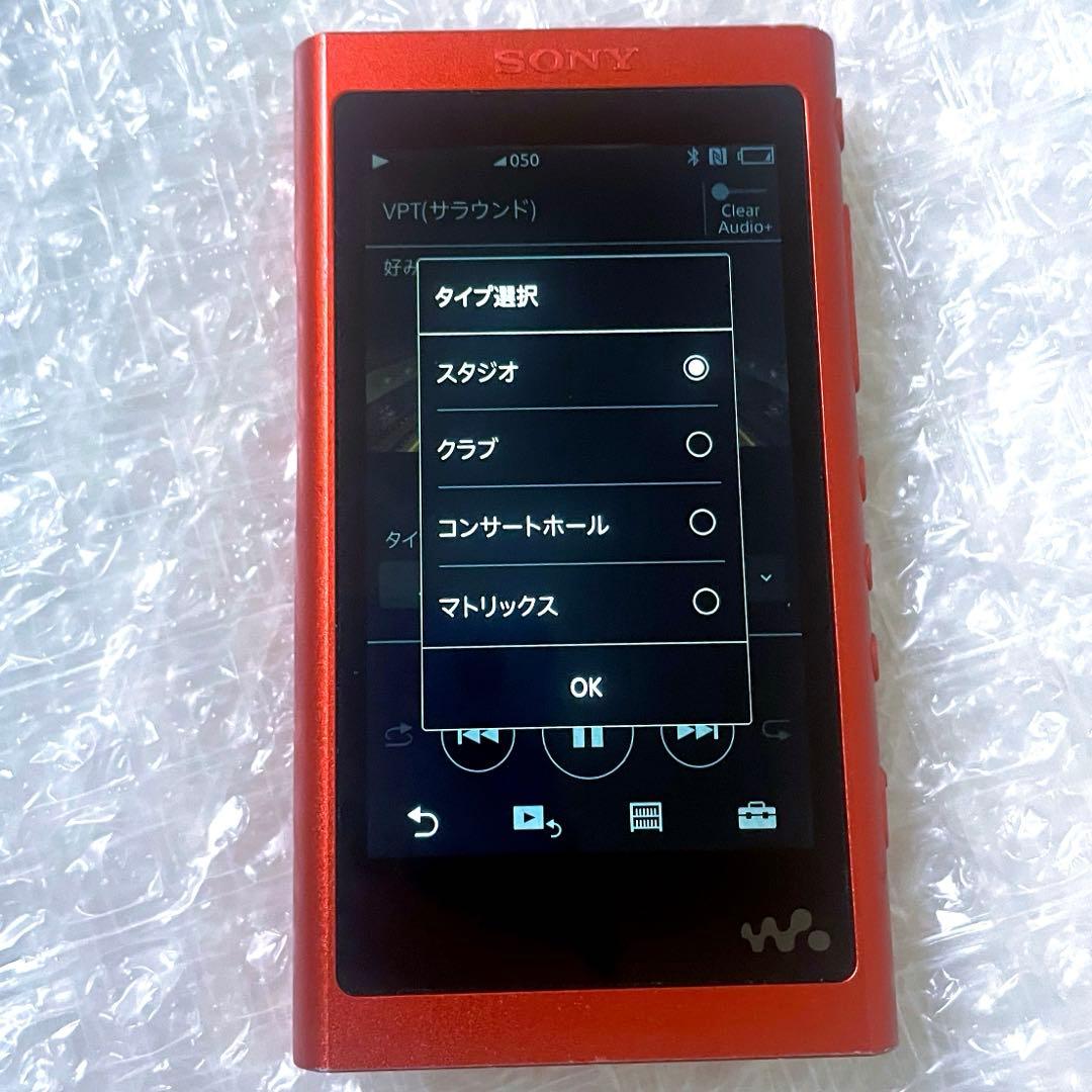 SONY WALKMAN NW-A55 レッド 本体 充電ケーブル付