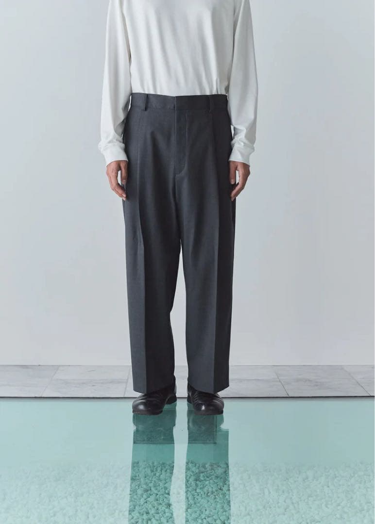 パンツ THE DAY : WOOL WIDE PANTS