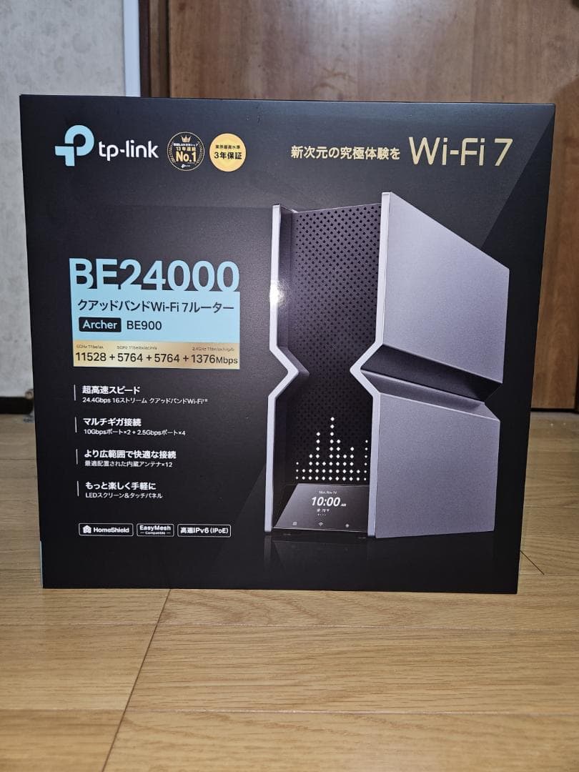 Archer BE900　BE24000 クアッドバンドWi-Fi 7ルーター