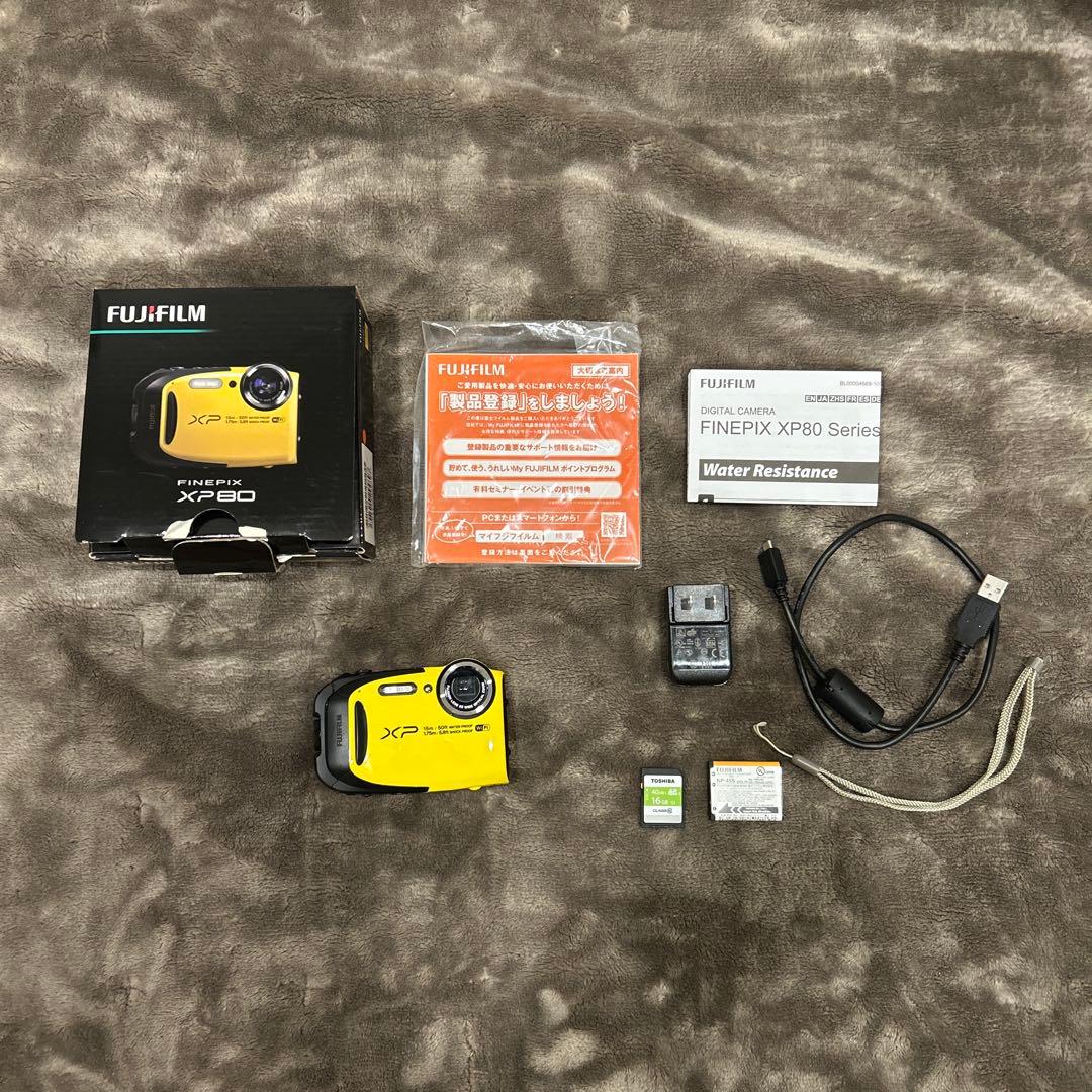 【美品】FUJIFILM FINEPIX XP80デジタルカメラ フジフィルム