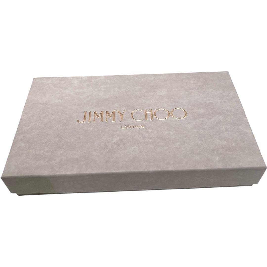 【極美品】ジミーチュウ スター スタッズ ラウンドファスナー 長財布 レザー