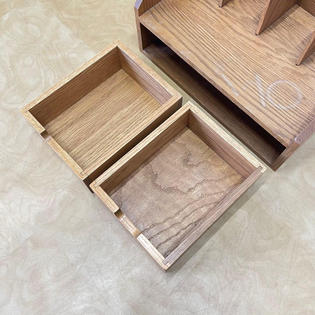 本立て 本棚 卓上ブックスタンド デスク収納 引き出し 木製ラック 北欧スタイル