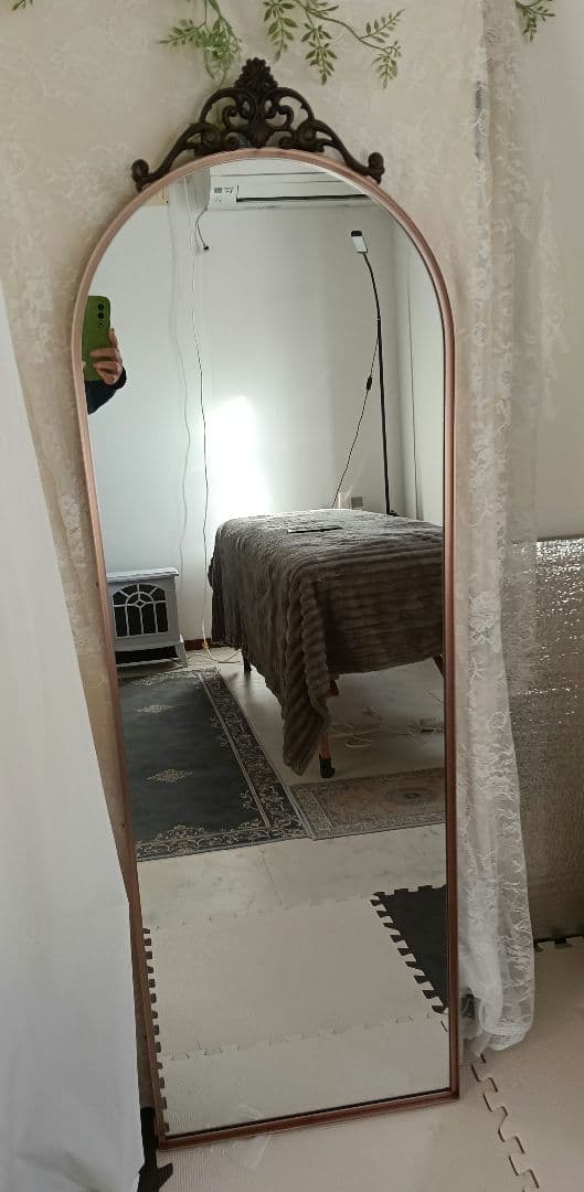 アンティーク　アイアン　姿見