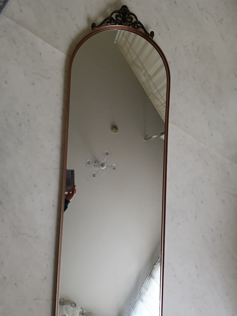 アンティーク　アイアン　姿見