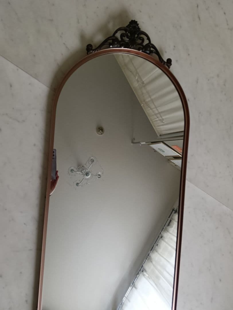 アンティーク　アイアン　姿見