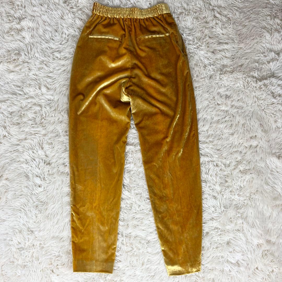 【極美品】2023年 トゥモローランドビー ベロアパンツ イエロー 定価8.4万