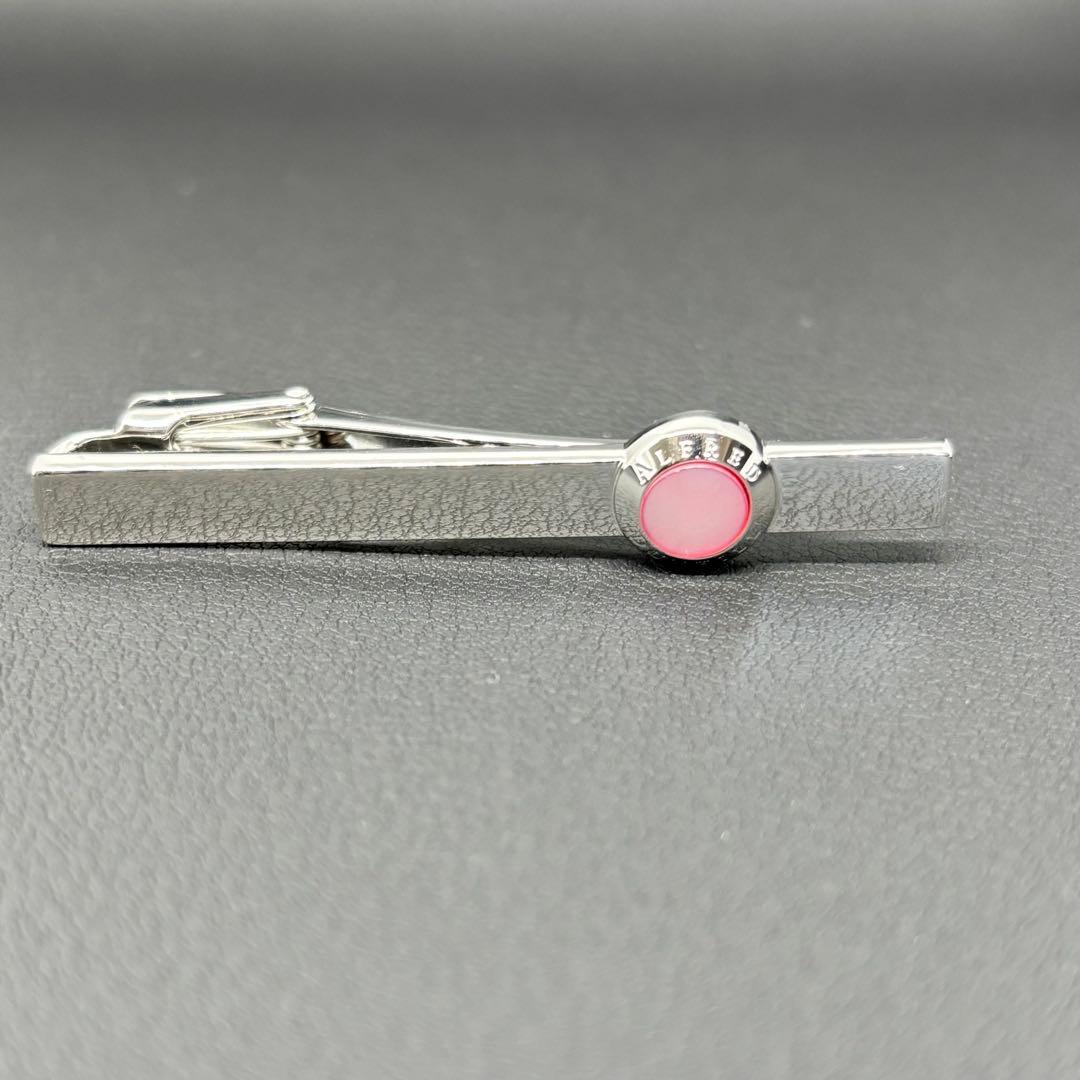【良品】【ダンヒル】ネクタイピン ピンクシェル シルバー925 結婚式