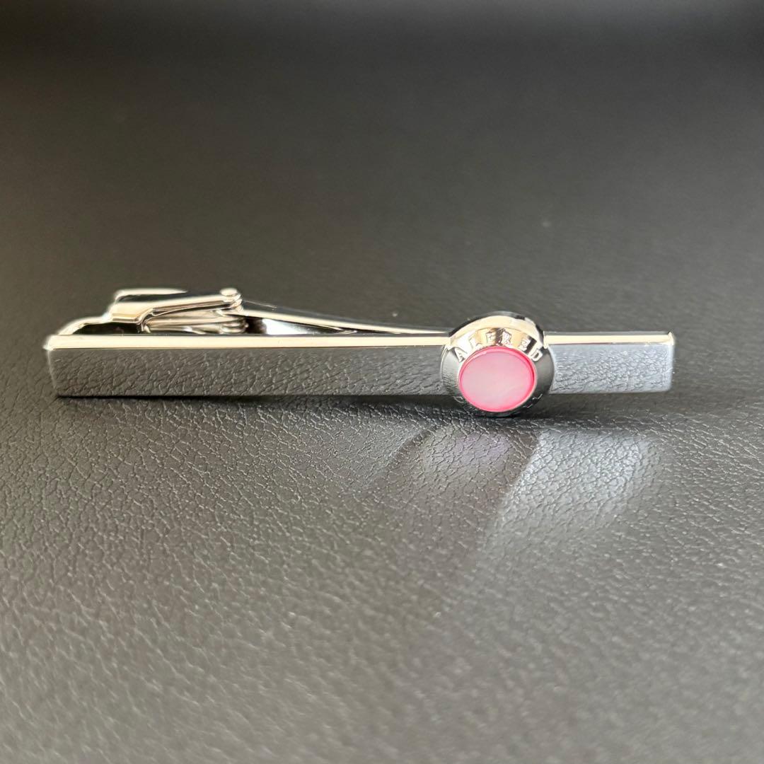 【良品】【ダンヒル】ネクタイピン ピンクシェル シルバー925 結婚式