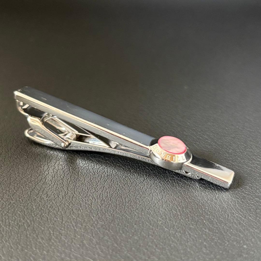 【良品】【ダンヒル】ネクタイピン ピンクシェル シルバー925 結婚式