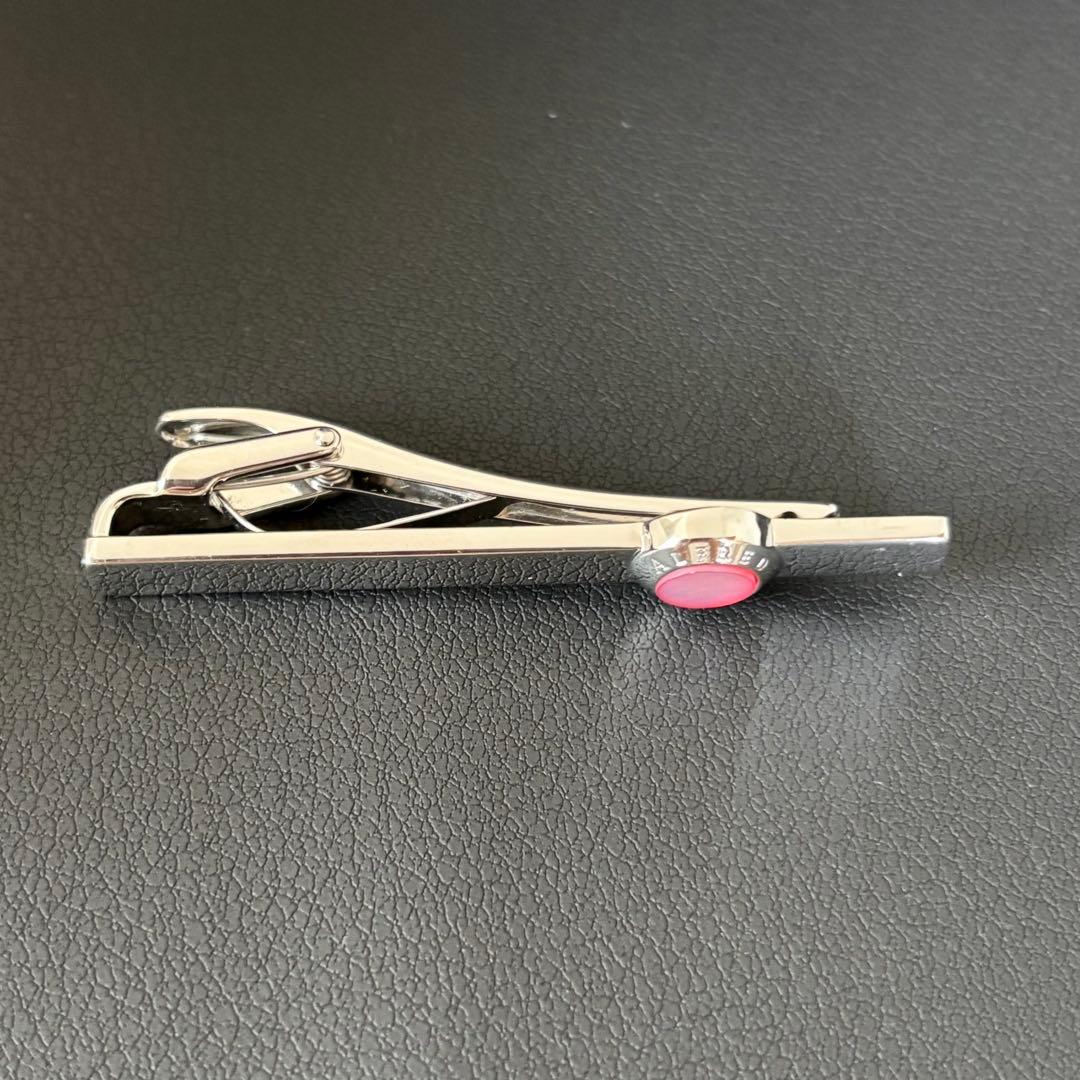 【良品】【ダンヒル】ネクタイピン ピンクシェル シルバー925 結婚式