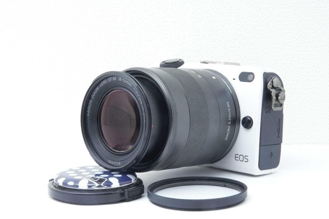 キャノン　Canon EOS M2　ミラーレス一眼ダブルレンズキット　ホワイト