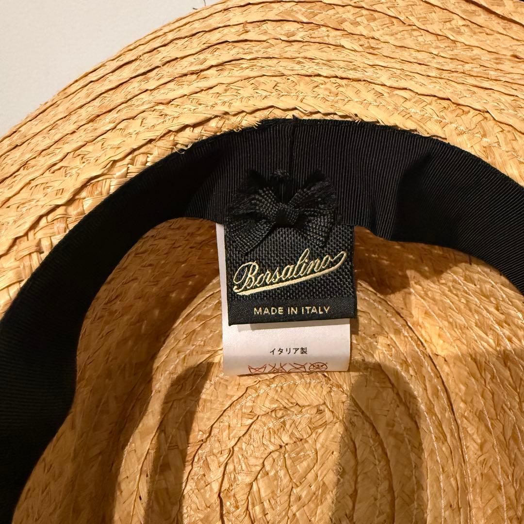 ボルサリーノ　Borsalino 麦わら帽子