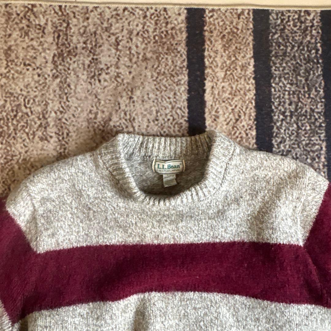 80s~90s L.L.Bean ボーダー ニット セーター USA製