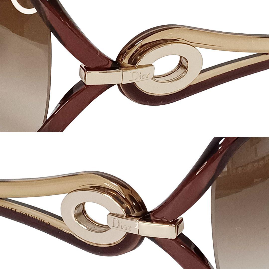 クリスチャンディオール サングラス ブラウン ゴールド レディース グラデ
