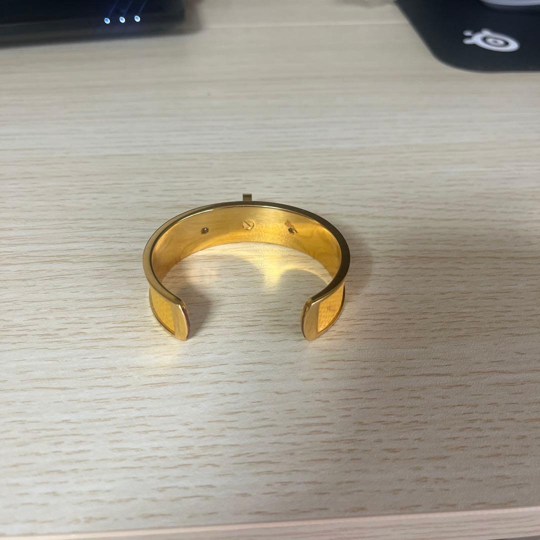 HERMES エルメス バングル ケリー ブレスレット ゴールド イエロー