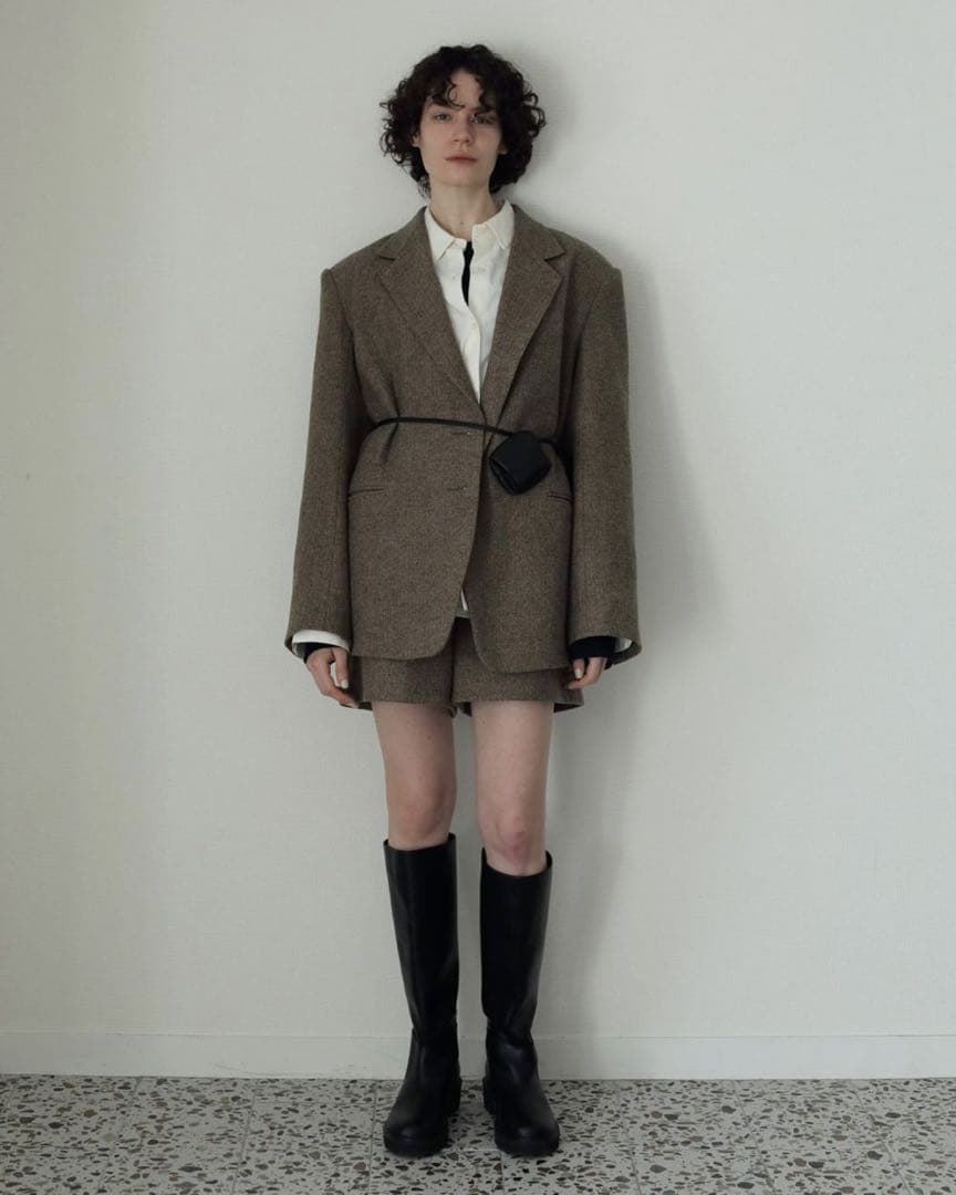 新品未使用 anuke Herringbone Wool Jacket 36