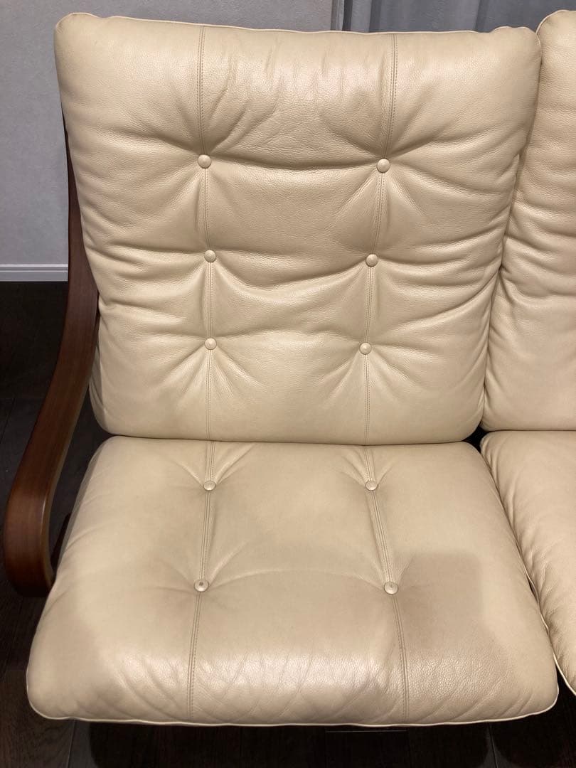 エリコ様　冨士ファニチア　Agioアージオソファー　ワイド　ウォールナット　革