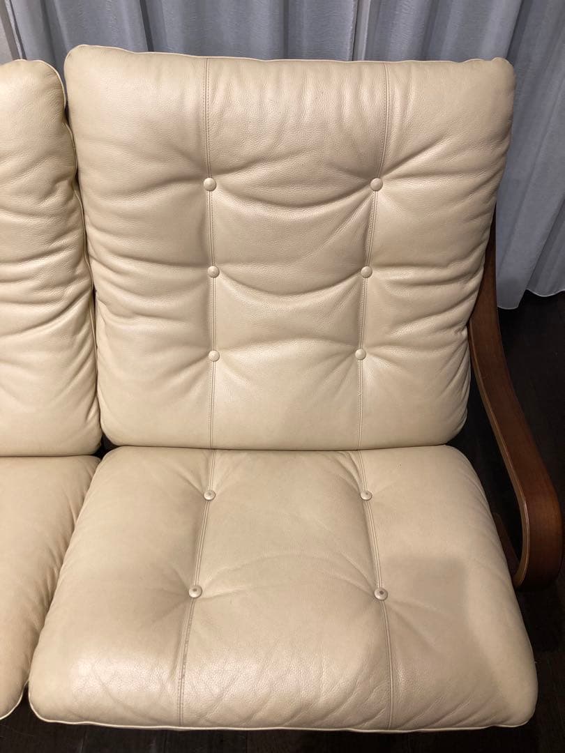 エリコ様　冨士ファニチア　Agioアージオソファー　ワイド　ウォールナット　革