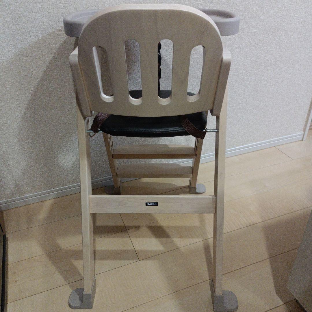 KATOJI　 Easy-sit 木製ベビーハイチェア ホワイトウォッシュ