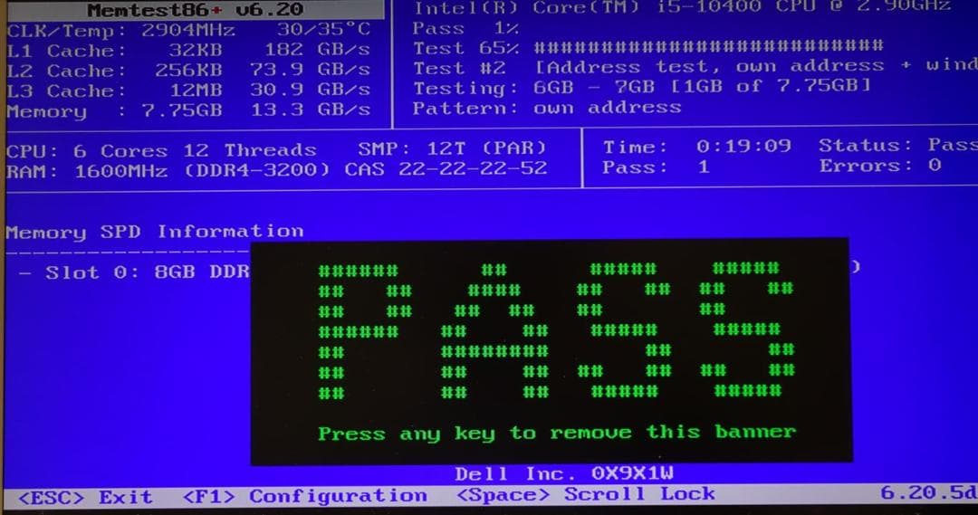 デル Vostro 3681 Core i5-10400 SSD256メモリ8G