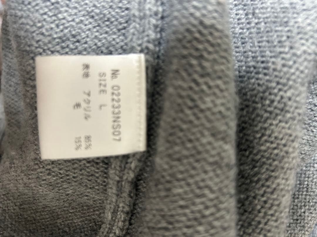 HYSTERIC グレー セーター Lサイズ