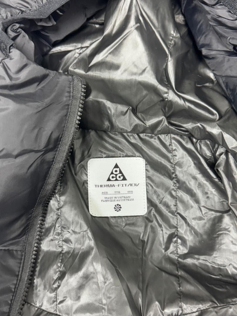 ACGフード付きダウンジャケット ブラック