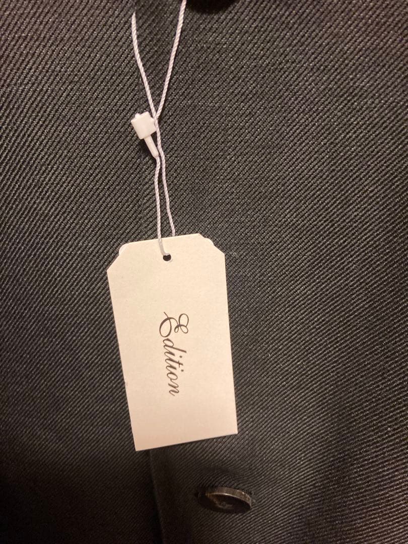 Edition ウールリネン ダブルフェイスリバーコート